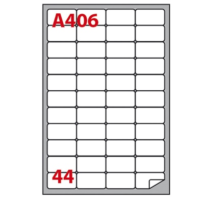 ETICHETTE ADESIVE A4 47,5X25,5MM A406