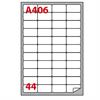 ETICHETTE ADESIVE A4 47,5X25,5MM A406