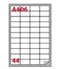 ETICHETTE ADESIVE A4 47,5X25,5MM A406 TOP QUALITY
