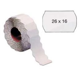 ROTOLO ETICHETTE A ONDA REMOVIBILI PER PREZZATRICE 26X16MM