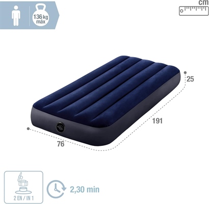 MATERASSO GONFIABILE INTEX 191X76X25CM 64756   6708724