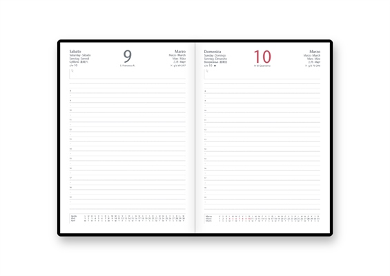 RICAMBIO INTERNO AGENDA GIORN. INTEMPO 2027 15X21CM 7040XC
