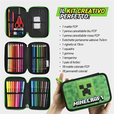 ASTUCCIO 3 ZIP PIXEL MINECRAFT      75912