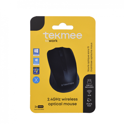 MOUSE WIRELESS TEKMEE 2.4 GHZ 40430147