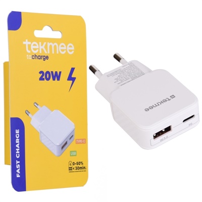 PRESA DOPPIA ENTRATA 20W USB/TYPE-C 40430374