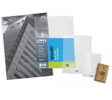 BUSTE PLASTICA 22X30 FAVORIT 25PZ 10640001   100460101