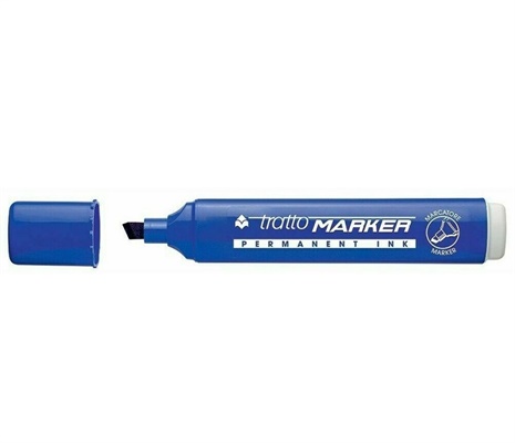 PENNARELLO TRATTO MARKER PUNTA SCALPELLO BLU 840001