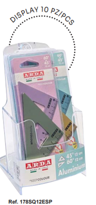 ESP.SET 10 COPPIE SQUADRE ALLUMINIO        178SQ12ESP