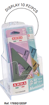 ESP.SET 10 COPPIE SQUADRE ALLUMINIO        178SQ12ESP