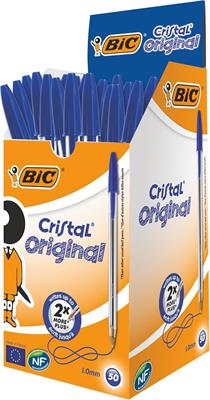 PENNA A SFERA BIC CRISTAL ORIGINAL BLU 50PZ   373609
