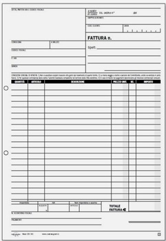 BLOCCO FATTURE 1 ALIQUOTA A5 3COPIE    2106