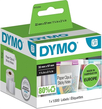 ETICHETTE DYMO LW 57X32MM 11354 S0722540