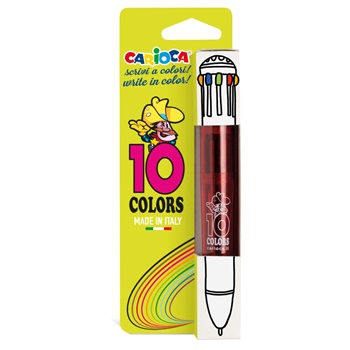 PENNE A SFERA 10 COLORI FLUO CARIOCA 12PZ 42761