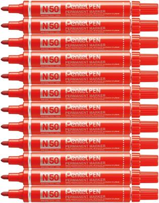 PENNARELLO PERMANENTE PENTEL N50 ROSSO