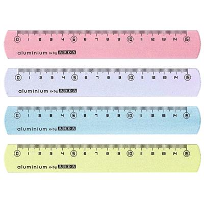 RIGHELLI IN ALLUMINIO 15 CM ARDA              17815COL