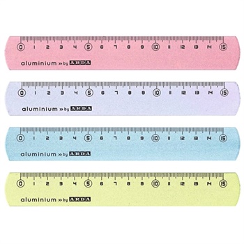 RIGHELLI IN ALLUMINIO 15 CM ARDA              17815COL