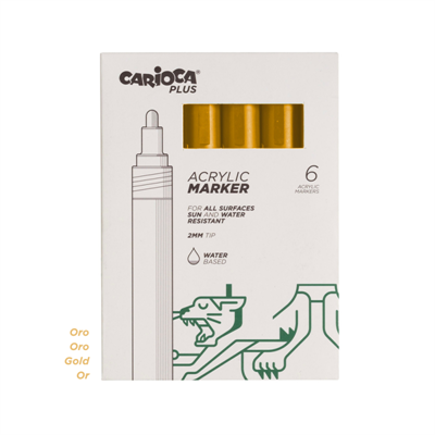 PENNARELLO MARKER CARIOCA ORO 6PZ           45218/19