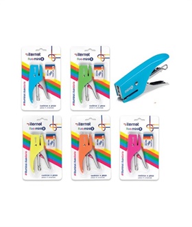 MINICUCITRICE PINZA FLUO MINI8 BL. (PUNTI PASSO 6/4)  0176