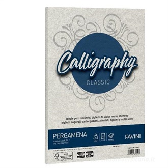 CARTA CALLIGRAPHY FAVINI PERGAMENA A4 PERLA 90GR     A694204