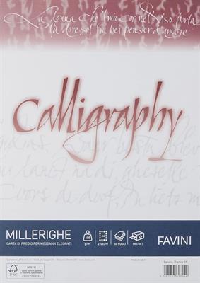 CARTA CALLIGRAPHY FAVINI MILLERIGHE A4 100GR 50FF  A690224