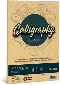 CARTA CALLIGRAPHY PERGAMENA FAVINI ORO A4 190GR 50FF  A69W084