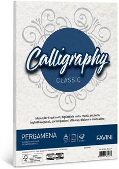 CARTA CALLIGRAPHY FAVINI PERGAMENA A4 BIANCO 190GR  A690084