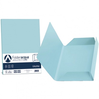 CARTELLA 3 LEMBI AZZURRO 24,5X34,5 200GR      A50G434