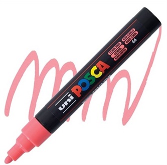 UNI POSCA MARCATORE ROSA CORALLO PC-5M