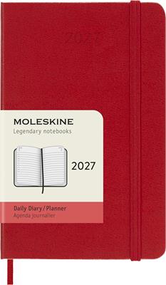 AGENDA MOLESKINE A6 ROSSO RIGIDA 12M