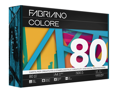 CARTA COLORATA FABRIANO A4 80GR. ONICE 500FF 75621297