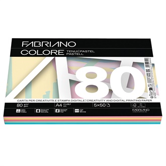 CARTA COLORATA FABRIANO COLORI TENUI 80GR. 250FF 19100811