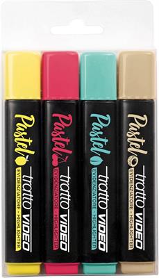 EVIDENZIATORE STABILO PASTEL MEDITTERANEO 4PZ 835802