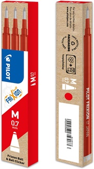 REFILL PENNA PILOT FRIXION BALL ROSSO 3PZ 6658