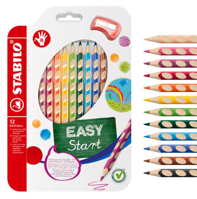 PASTELLI COLORATI EASY STABILO DA 12 332/12