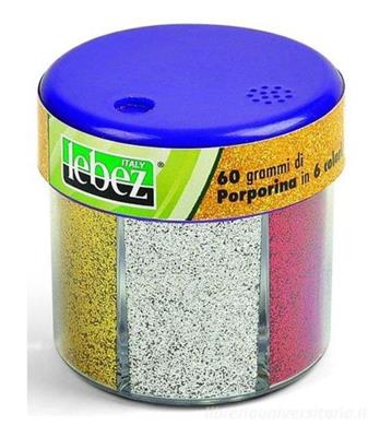 DISPENSER PORPORINA GLITTER MULTICOLOR 60GR LEBEZ 80318