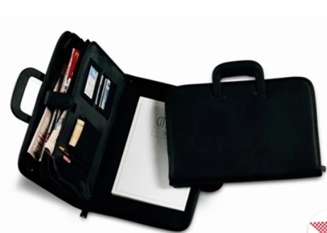 CARTELLA PORTABLOCCO SIMILPELLE MANICI CITY TIME NERO 243