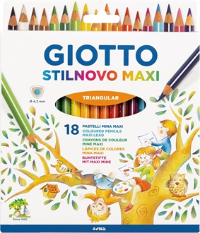 PASTELLI GIOTTO STILNOVO MAXI DA 18        226200