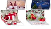 BIGLIETTI NATALE 12X17 POP UP CROMO 12PZ ASS. NT8511