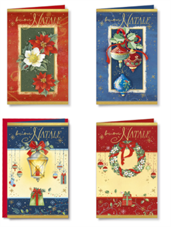 BIGLIETTI DI NATALE 8X13 ASS. 120PZ NT8546