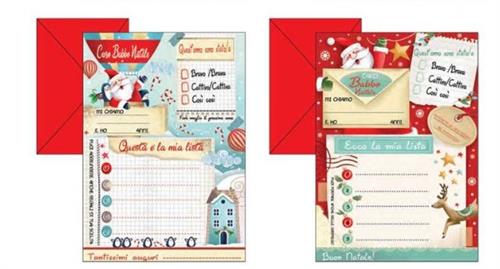 LETTERINE BABBO NATALE C.LISTA REGALI 24PZ KARTOS 04807101