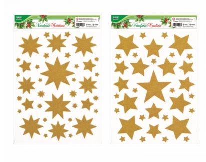 ADESIVI STELLE GLITTER ORO LEBEZ  80829