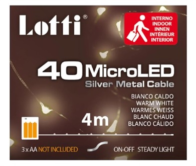 CATENA 40 MICROLED BIANCO CALDO MT.4 65826