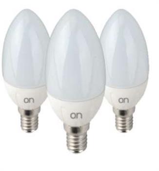 KIT 3 LAMPADINE LED OLIVA E14 9W LUCE FREDDA 6000K  23003605