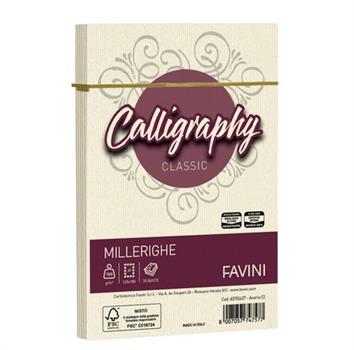 BUSTE CALLIG.MILLERIGHE 12X18 AVORIO25PZ FAVINI A57Q427