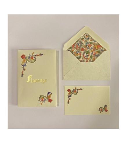 CARTONCINI FIORENZA TASCHETTA 10/10 CARTA E BUSTE 7X11
