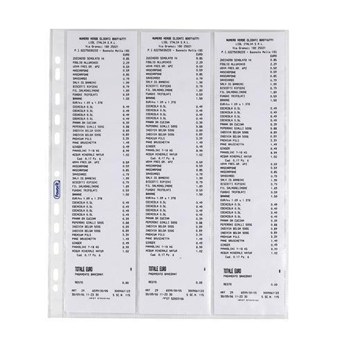 BUSTE PORTA SCONTRINI FISCALI 7X30 01039050