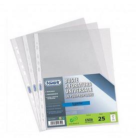 BUSTA CON FORI 25X35 25PZ FAVORIT  01032001