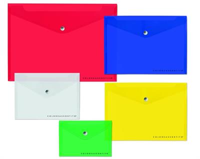 BUSTE C/BOTTONE TOPQUALITY A4 VERDE 10260
