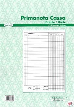 BLOCCO PRIMA NOTA CASSA A4 50X2 2607