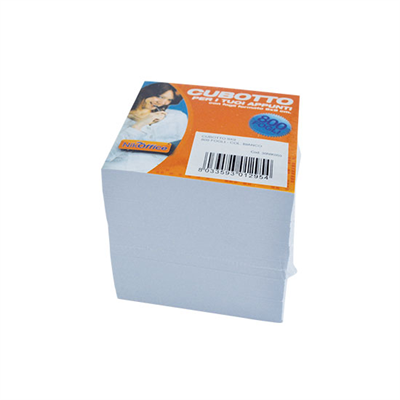 BLOCCO APPUNTI CUBO BIANCO 9X9CM  30NIK050